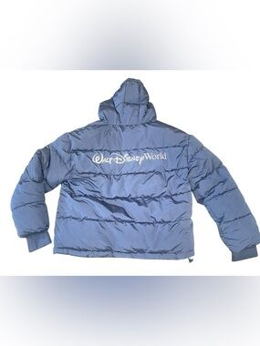 Walt Disney World Unisex Puffer Jacket Navy Blue Size L